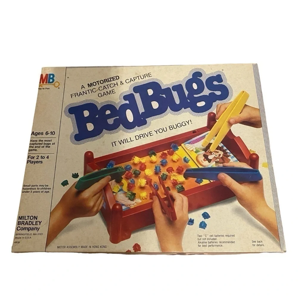 Vintage Bed Bugs Board Game Milton Bradley Catch & Capture
